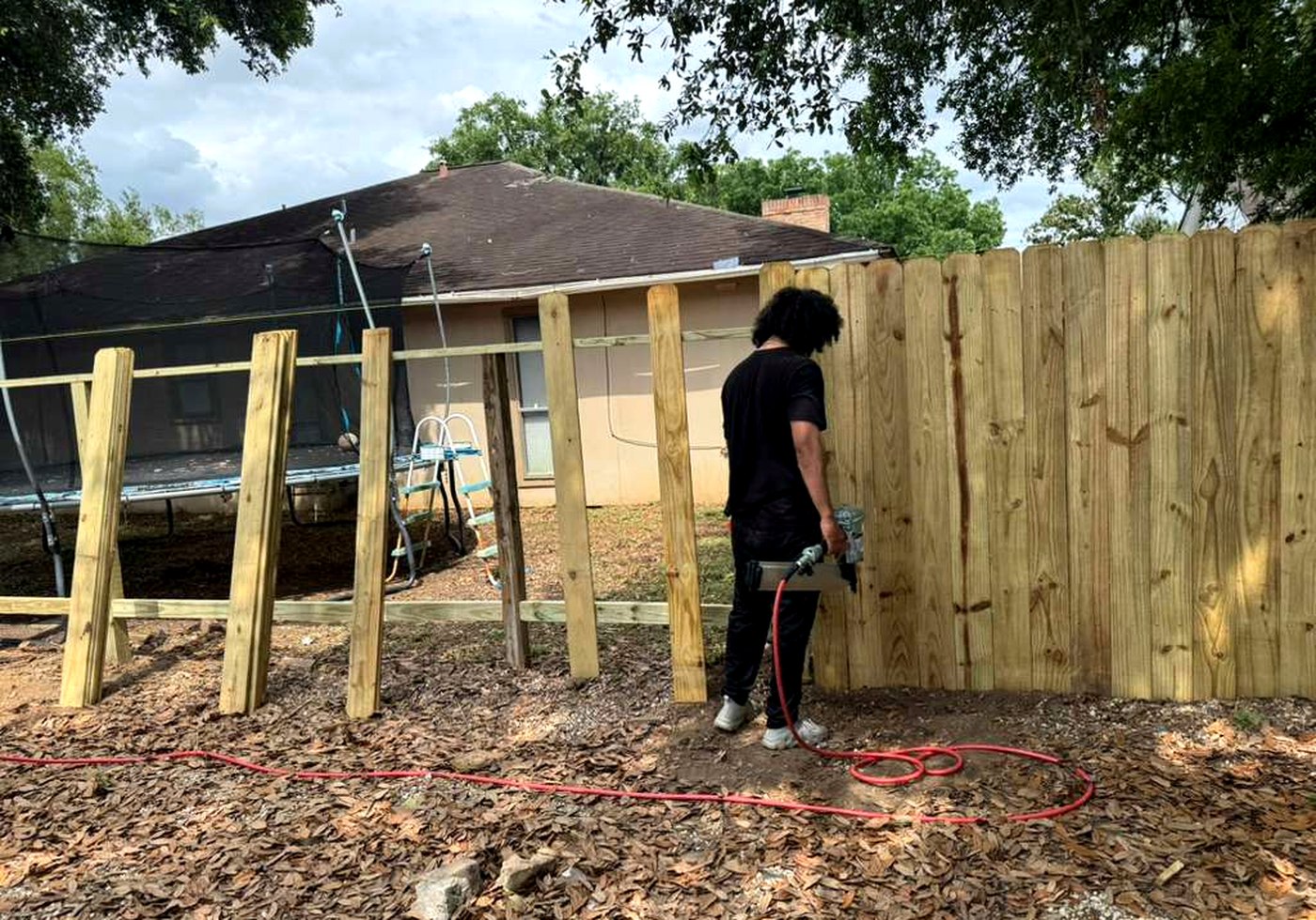 Completed fence project